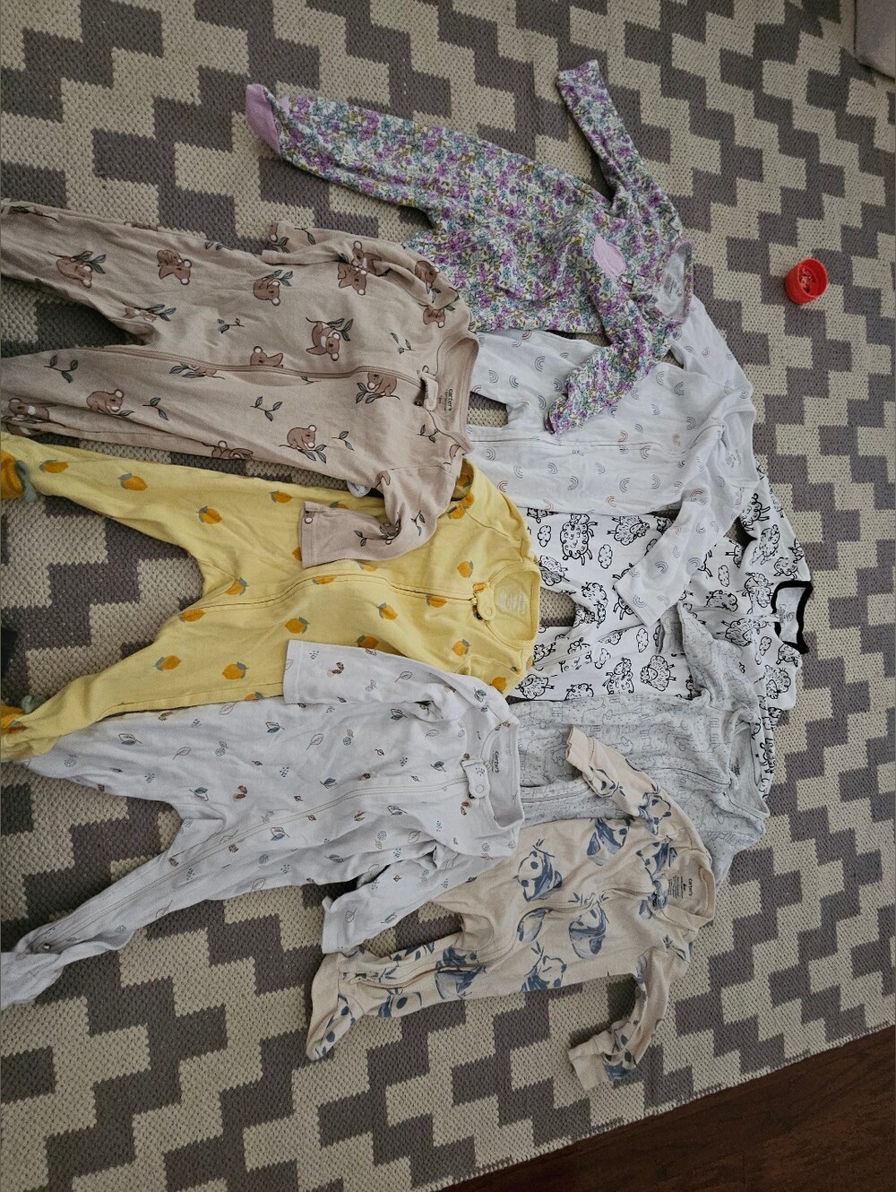Carters (9) & Wonder Nation (1) BUNDLE OF 10 PAJAMAS 6-9M